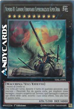 NUMERO 81: CANNONE FERROVIARIO SUPERCORAZZATO SUPER DORA