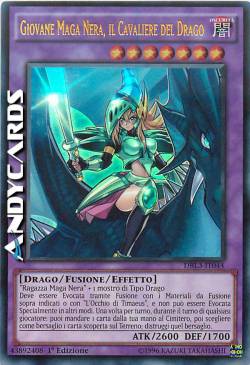 GIOVANE MAGA NERA, IL CAVALIERE DEL DRAGO