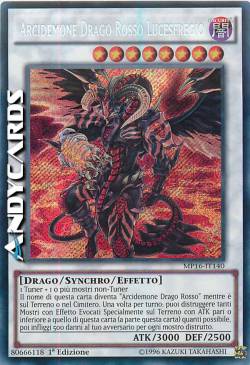 ARCIDEMONE DRAGO ROSSO LUCESFREGIO
