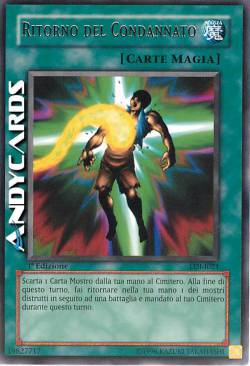 RITORNO DEL CONDANNATO