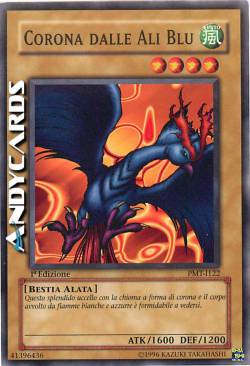 CORONA DALLE ALI BLU
