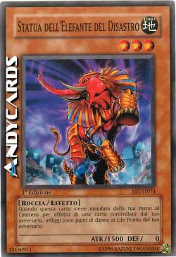 STATUA DELL'ELEFANTE DEL DISASTRO
