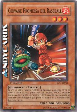 GIOVANE PROMESSA DEL BASEBALL