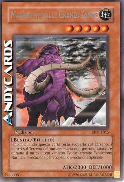 MAMMOTH DALLE GRANDI ZANNE