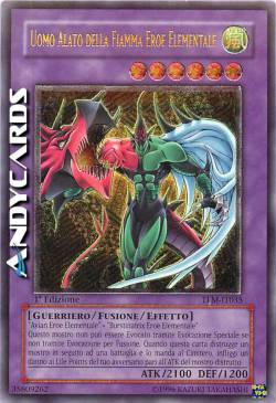 UOMO ALATO DELLA FIAMMA EROE ELEMENTALE