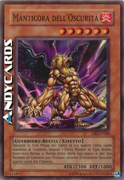MANTICORA DELL'OSCURITÀ
