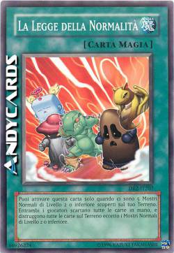 LA LEGGE DELLA NORMALITÀ