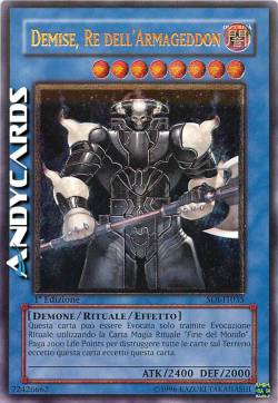 DEMISE, RE DELL'ARMAGEDDON