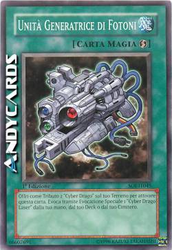 UNITA' GENERATRICE DI FOTONI