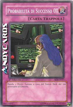 PROBABILITÀ DI SUCCESSO 0%