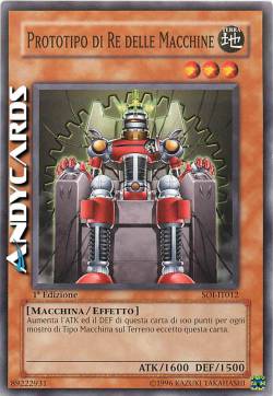 PROTOTIPO DI RE DELLE MACCHINE