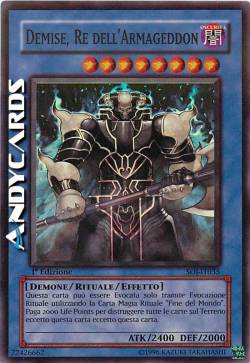DEMISE, RE DELL'ARMAGEDDON