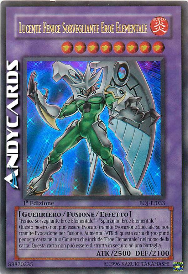 LUCENTE FENICE SORVEGLIANTE EROE ELEMENTALE | AndyCards Srl