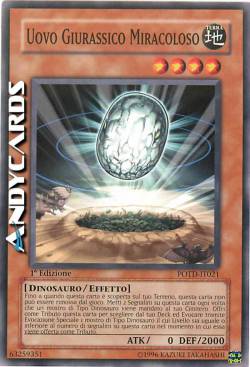 UOVO GIURASSICO MIRACOLOSO