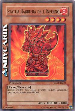 STATUA BARRIERA DELL'INFERNO