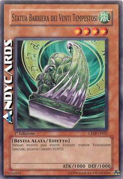 STATUA BARRIERA DEI VENTI TEMPESTOSI