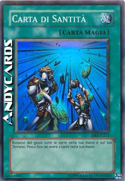 CARTA DI SANTITÀ 