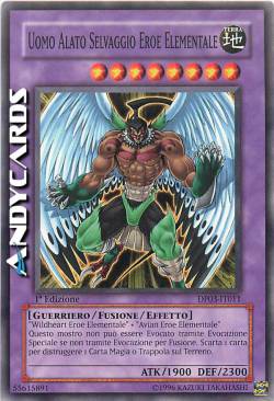 UOMO ALATO SELVAGGIO EROE ELEMENTALE