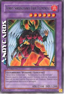 FENICE SORVEGLIANTE EROE ELEMENTALE