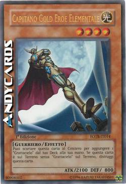 CAPITANO GOLD EROE ELEMENTALE