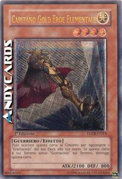CAPITANO GOLD EROE ELEMENTALE