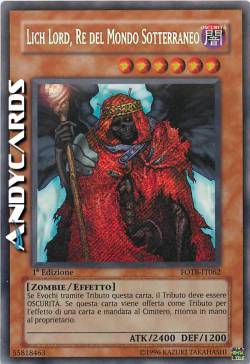 LICH LORD, RE DEL MONDO SOTTERRANEO