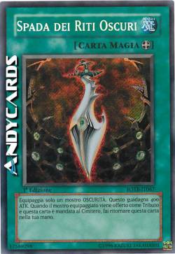 SPADA DEI RITI OSCURI