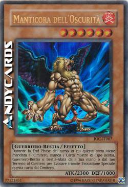 MANTICORA DELL'OSCURITÀ