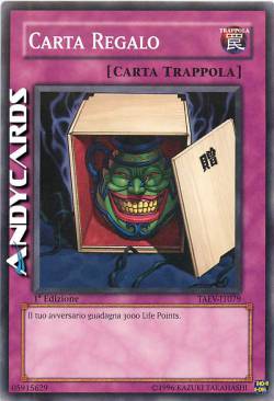 CARTA REGALO (IL DONO DELL'AVIDITÀ O CUPIDIGIA)