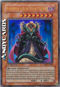 VENNOMINON, IL RE DEI SERPENTI VELENOSI