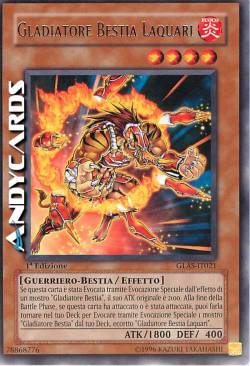 GLADIATORE BESTIA LAQUARI