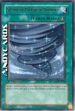 CICLONE DI POLVERE DI DIAMANTI