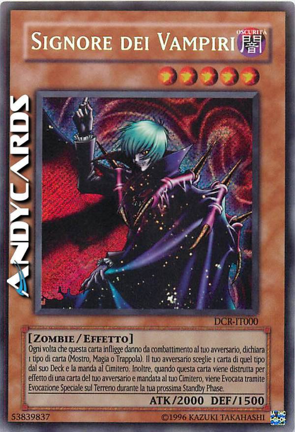 yugioh vampire lord deck BLGG-EN004 - - Secret Rare The Best Dark Crisis Cards