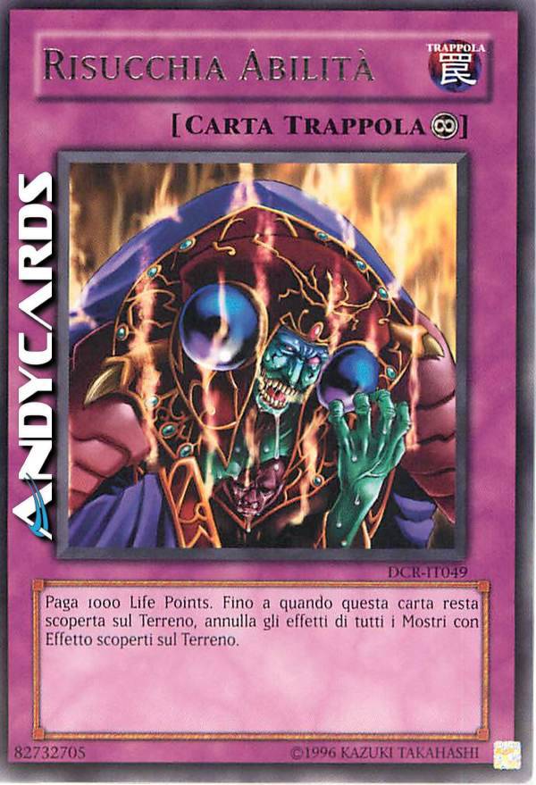skill drain yugioh card ES01-AE071 (UR) As long as this card remains face SKILL DRAIN | AndyCards Srl