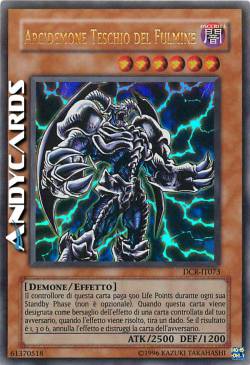 ARCIDEMONE TESCHIO DEL FULMINE