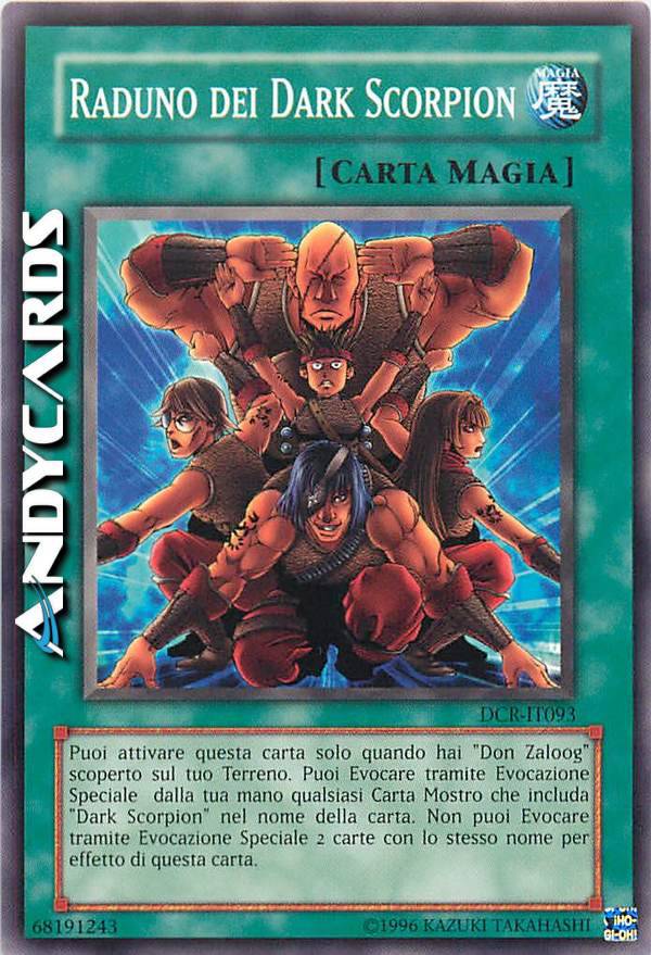 RADUNO DEI DARK SCORPION | AndyCards Srl
