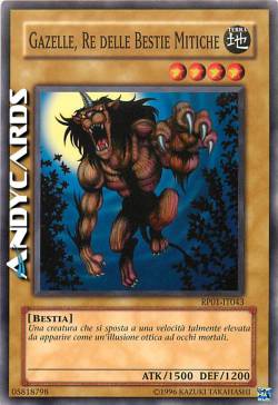 GAZELLE, RE DELLE BESTIE MITICHE