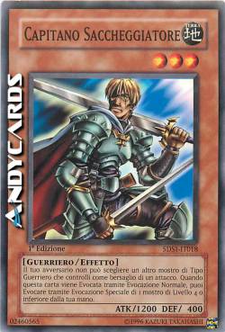 CAPITANO SACCHEGGIATORE