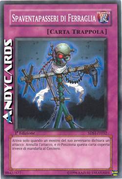 SPAVENTAPASSERI DI FERRAGLIA