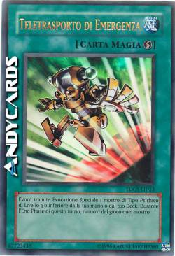 TELETRASPORTO DI EMERGENZA