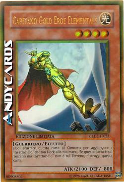 CAPITANO GOLD EROE ELEMENTALE