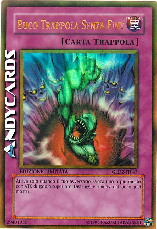 bottomless trap hole yugioh card [533-ep104] by YUGIOH1733 on DeviantArt You will receive the 1st Edition version of this card. Legacy Of Darkness Unlimited Edition