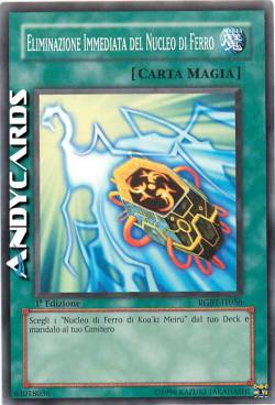 ELIMINAZIONE IMMEDIATA DEL NUCLEO DI FERRO