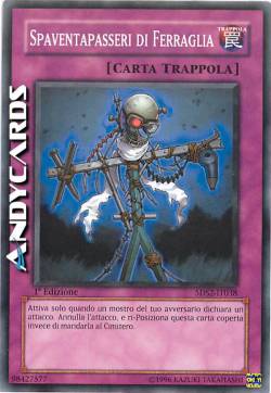 SPAVENTAPASSERI DI FERRAGLIA