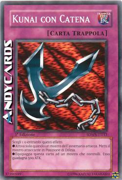 KUNAI CON CATENA