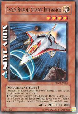 CACCIA SPAZIALE SIGNORE BRITANNICO