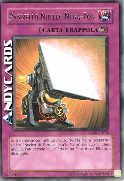 PANNELLO NUCLEO NEGA-TON