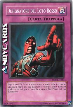 DESIGNATORE DEL LOTO ROSSO