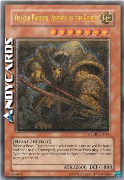 BABBUINO GIALLO, ARCIERE DELLA FORESTA