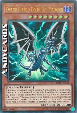 DRAGO BIANCO OCCHI BLU MALIGNO